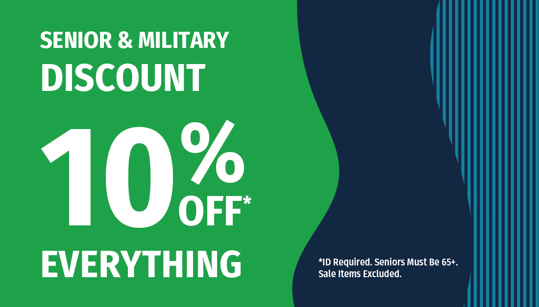 senior and military discount